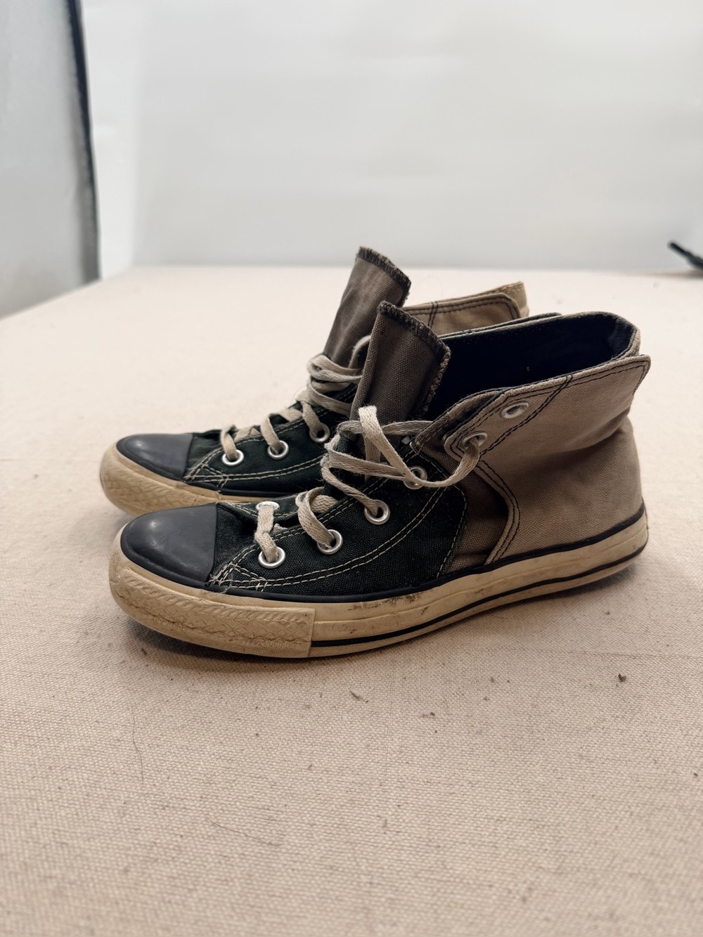 Converse Black Canvas High Top Sneaker with White Laces